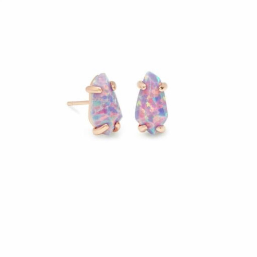 ISO Kendra Scott Jillian Earrings in Opal Lavender